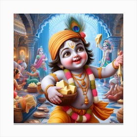 Krishna Canvas Print