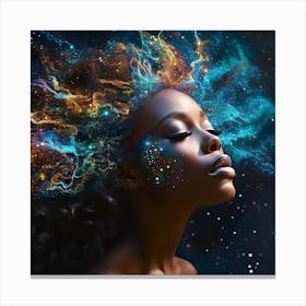 Afrocosmic Woman 3 Canvas Print