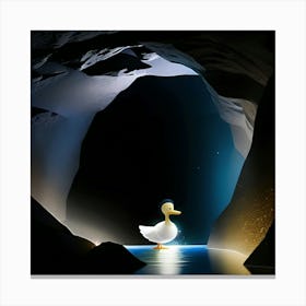 Quack in the cave  Canvas Print