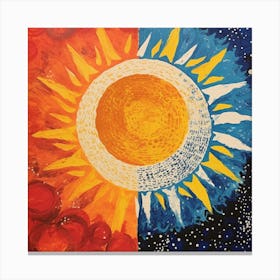 Sun And Moon Canvas Print