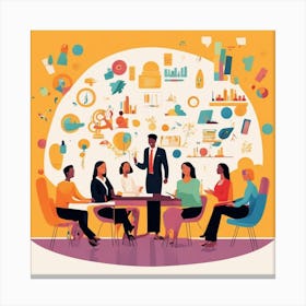 Business Meeting Concept Canvas Print