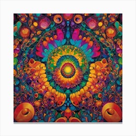 Psychedelic Kaleidoscope Canvas Print