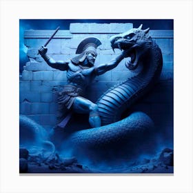 Frozen In Time Marduk Ancient Sumerian God Canvas Print