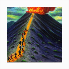 Up the Volcano Canvas Print