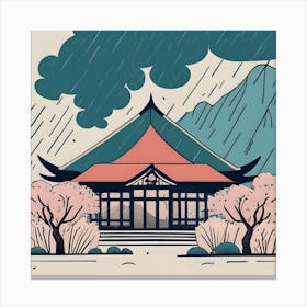 Japanese Pagoda Canvas Print