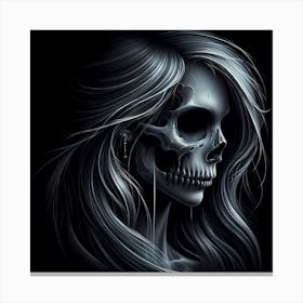 Skeleton Girl Canvas Print