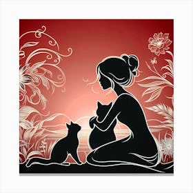 Creative Love And Relationship Illustration 45 Canvas Print