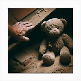 Abandoned Teddy Bear 2 Canvas Print