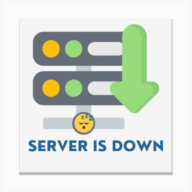Server Is Down Canvas Print