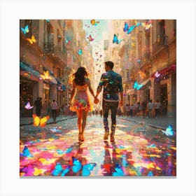 Love In The City Canvas Print