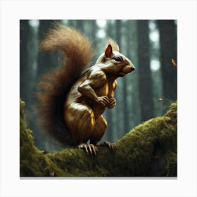 Golden Squirrel Canvas Print