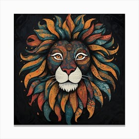 Lion Head Canvas Print