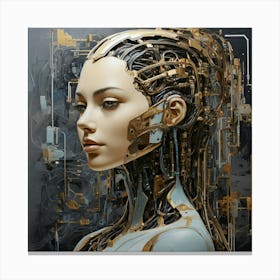 Cybernetic Woman 1 Canvas Print