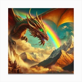 Dragon In The Sky 3 Canvas Print