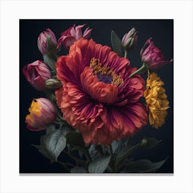 Flowers In A Vase Canvas Print