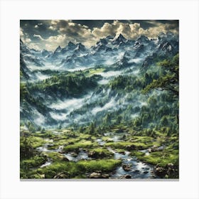 Fantasy Landscape Canvas Print