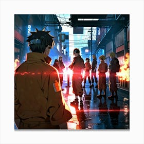 Anime Street Scene Canvas Print