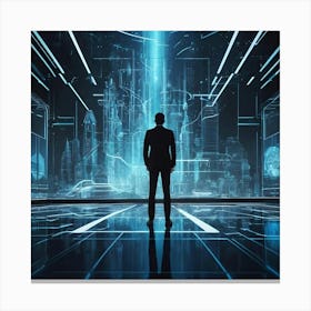 Futuristic Cityscape 19 Canvas Print