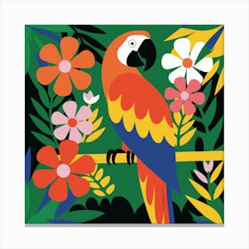 Tropical Parrot Canvas Print