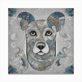 Dog Head Canvas Print