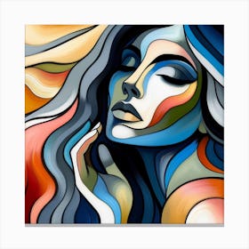 Abstract Of A Woman 5 Canvas Print