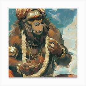 Hanuman Hindu God 2 Canvas Print