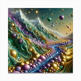 Psychedelic Landscape Canvas Print