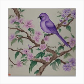 Purple Bird 1 Canvas Print