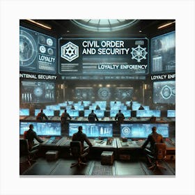 Civil Order And Security Directorate Iron Commonwealth Canvas Print