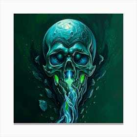 Ethereal Skull Canvas Print