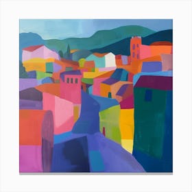 Abstract Travel Collection Quito Ecuador 3 Canvas Print