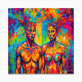 Couples Look Alike - Two People In Love Canvas Print