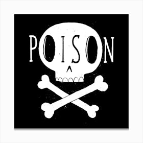 Poison Skull Canvas Print