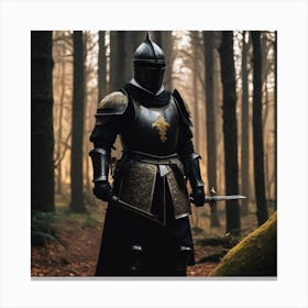 Knight With Daggers Canvas Print