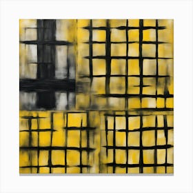 Yellow Squares Canvas Print