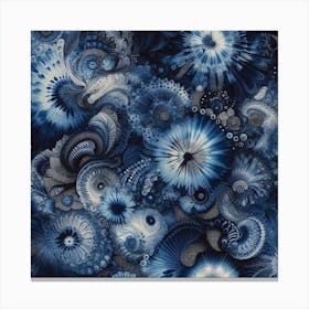 Indigo Infusion deep 3 Canvas Print