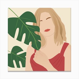Plant lady Canvas Print