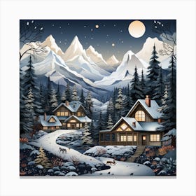 Winter Landscape 16 Canvas Print