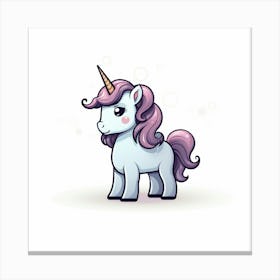 Cute Unicorn 395 Canvas Print