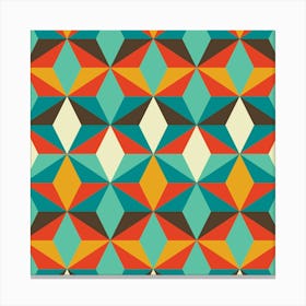 Modern Retro Pattern 16 Canvas Print