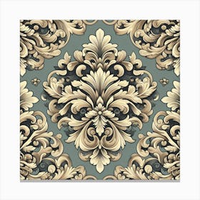 Damask style 1 Canvas Print