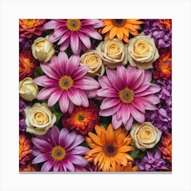 Bouquet Of Flowers Canvas Print