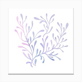 Watercolor Seaweed Canvas Print