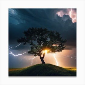 Lightning Tree 10 Canvas Print