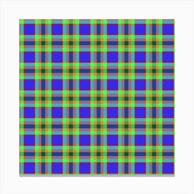 Plaid Fabric 55 Canvas Print