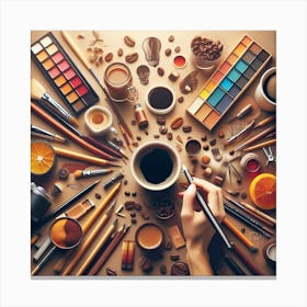Coffee and Creativity 4 Canvas Print