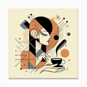 Coffee Girl Canvas Print