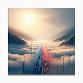 Futuristic Skyline Canvas Print