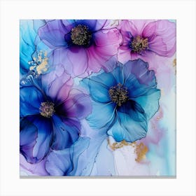 Watercolor Flowers 1 Canvas Print