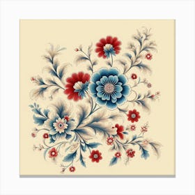 Russian Floral Painting Canvas Print